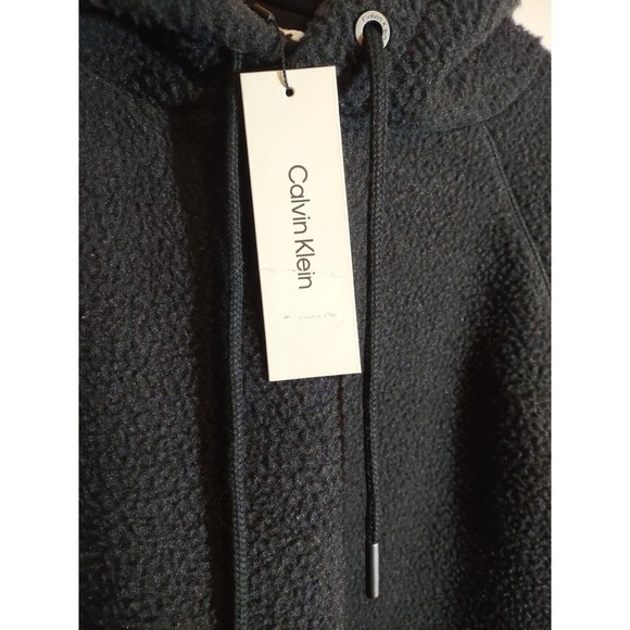 Calvin Klein Women's M Teddy Sweatshirt NWT Heavyweight Thick Designer Hooded - Picture 4 of 13
